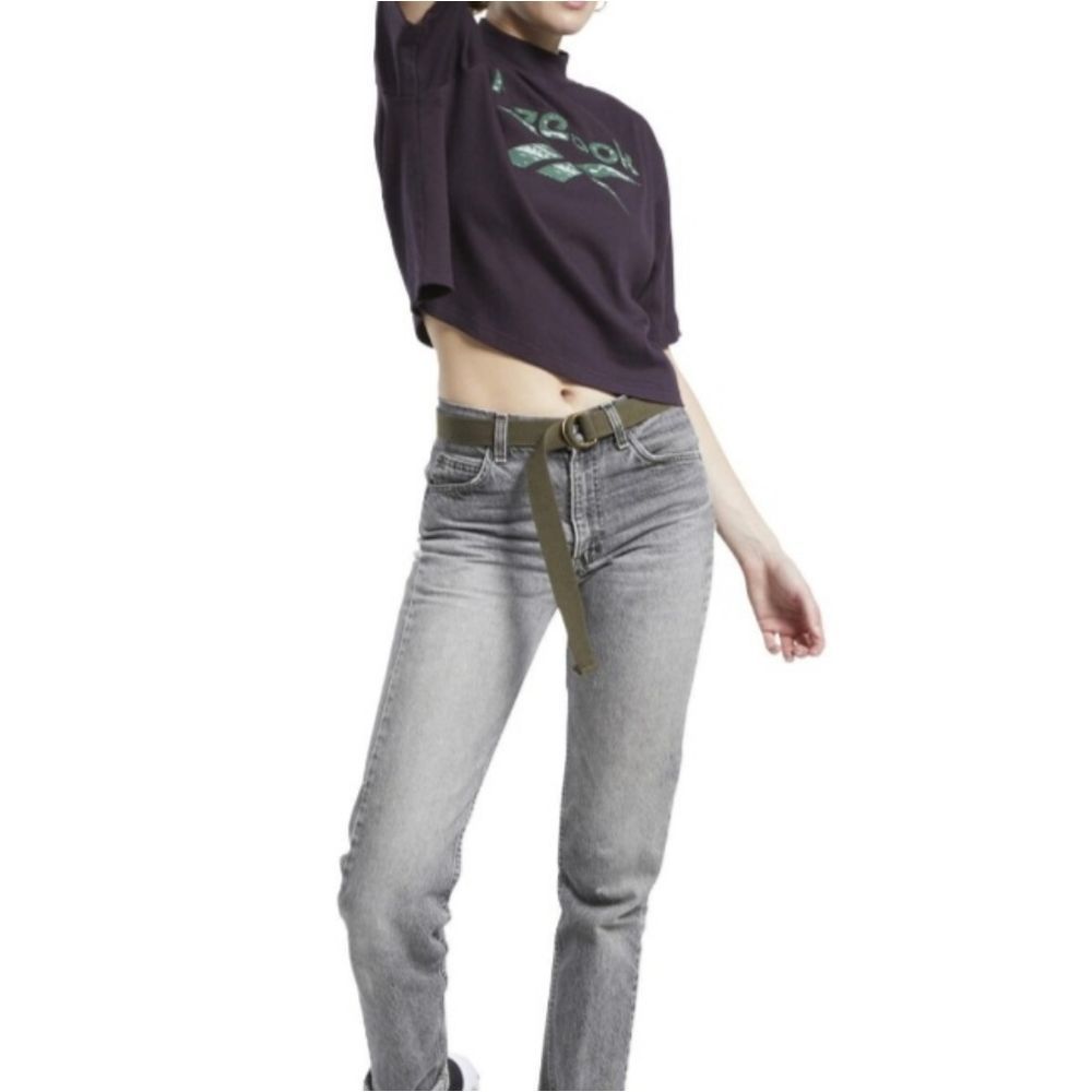 Reebok Women's Classic Winter Cropped Top T Shirt Size S